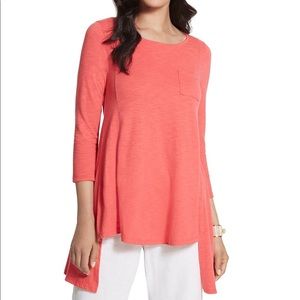 Chico's drama high-low top